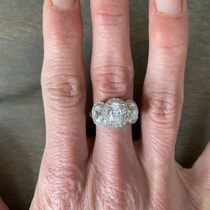 Tacori sterling silver ring size 7